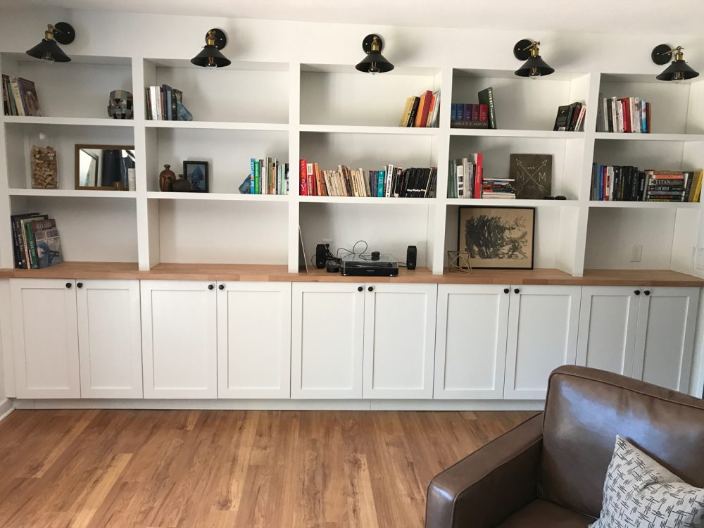 Half deals wall bookshelves